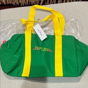 Marc Jacobs Daisy Wild Green and Yellow Travel Bag